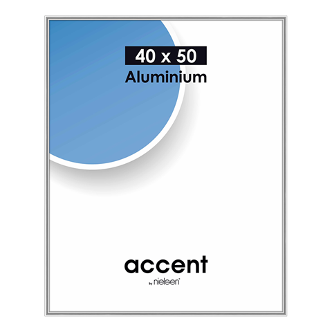 Nielsen Fotolijst 52523 Accent Glanzend Zilver 40x50 cm