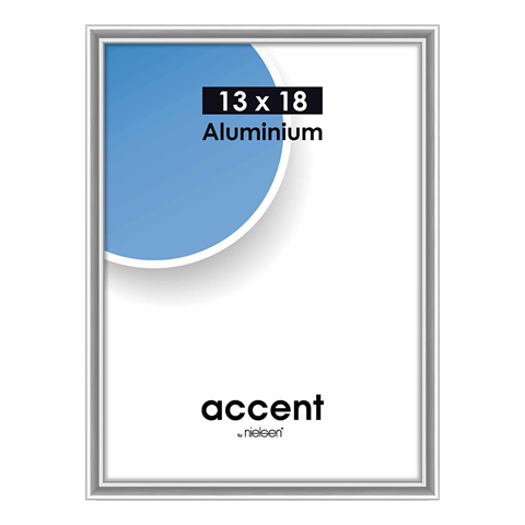 Nielsen Fotolijst 53223 Accent Glanzend Zilver 13x18 cm