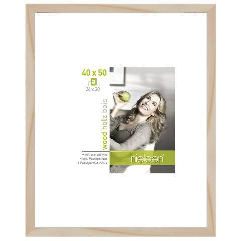 Nielsen Fotolijst 8988023 Apollon Naturel 40x50 / 24x30 cm