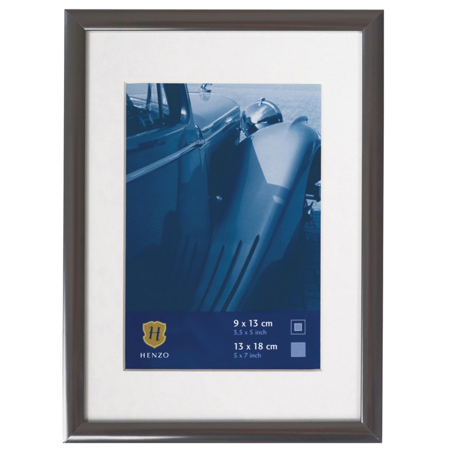 Fotolijst - Henzo - Portofino - Fotomaat 10x15 cm - Donkergrijs