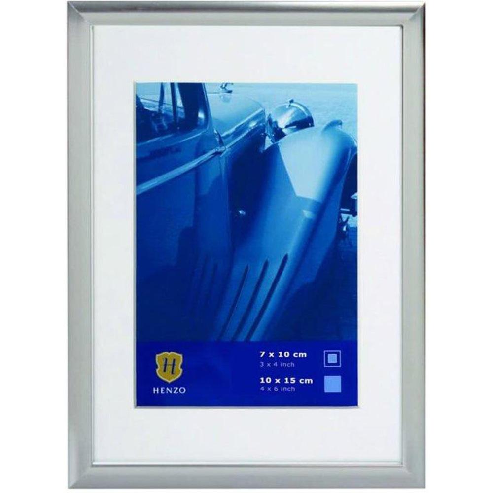 Fotolijst - Henzo - Portofino - Fotomaat 10x15 cm - Zilver