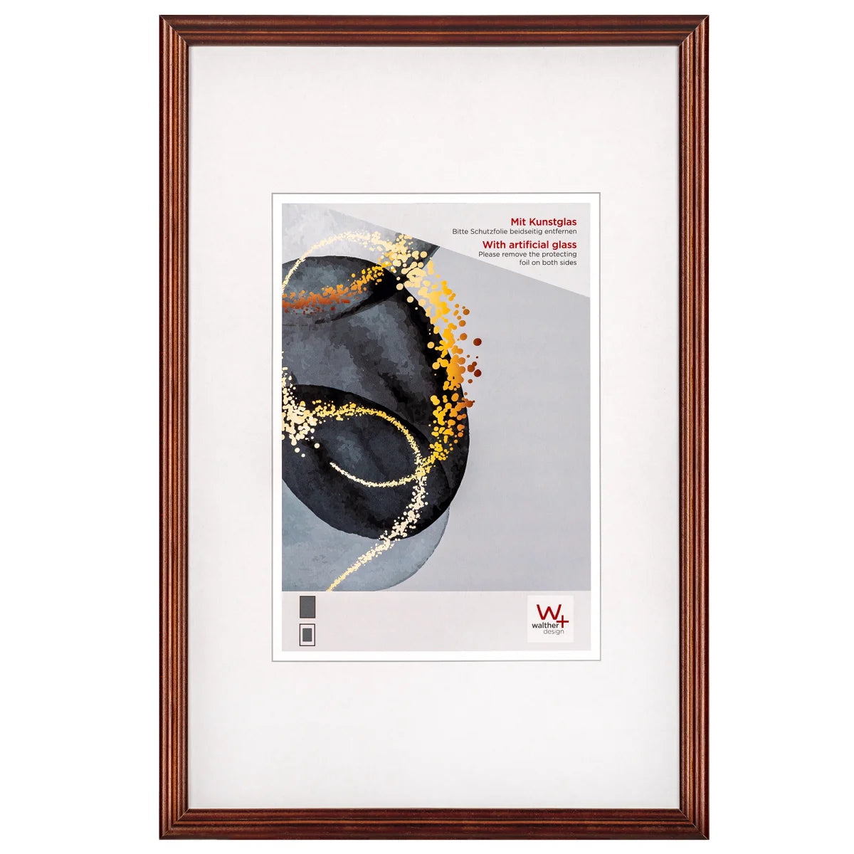 Select fotolijst Kunstglas 10x15 bruin