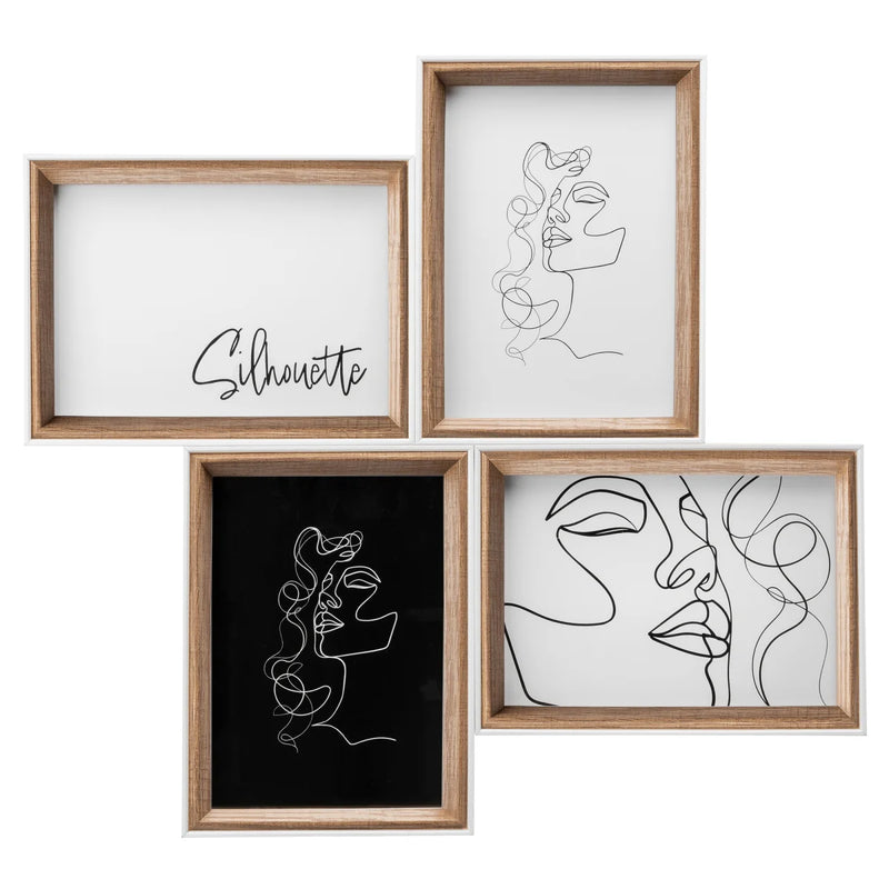 Silhouette galerielijst 4x13x18 naturel