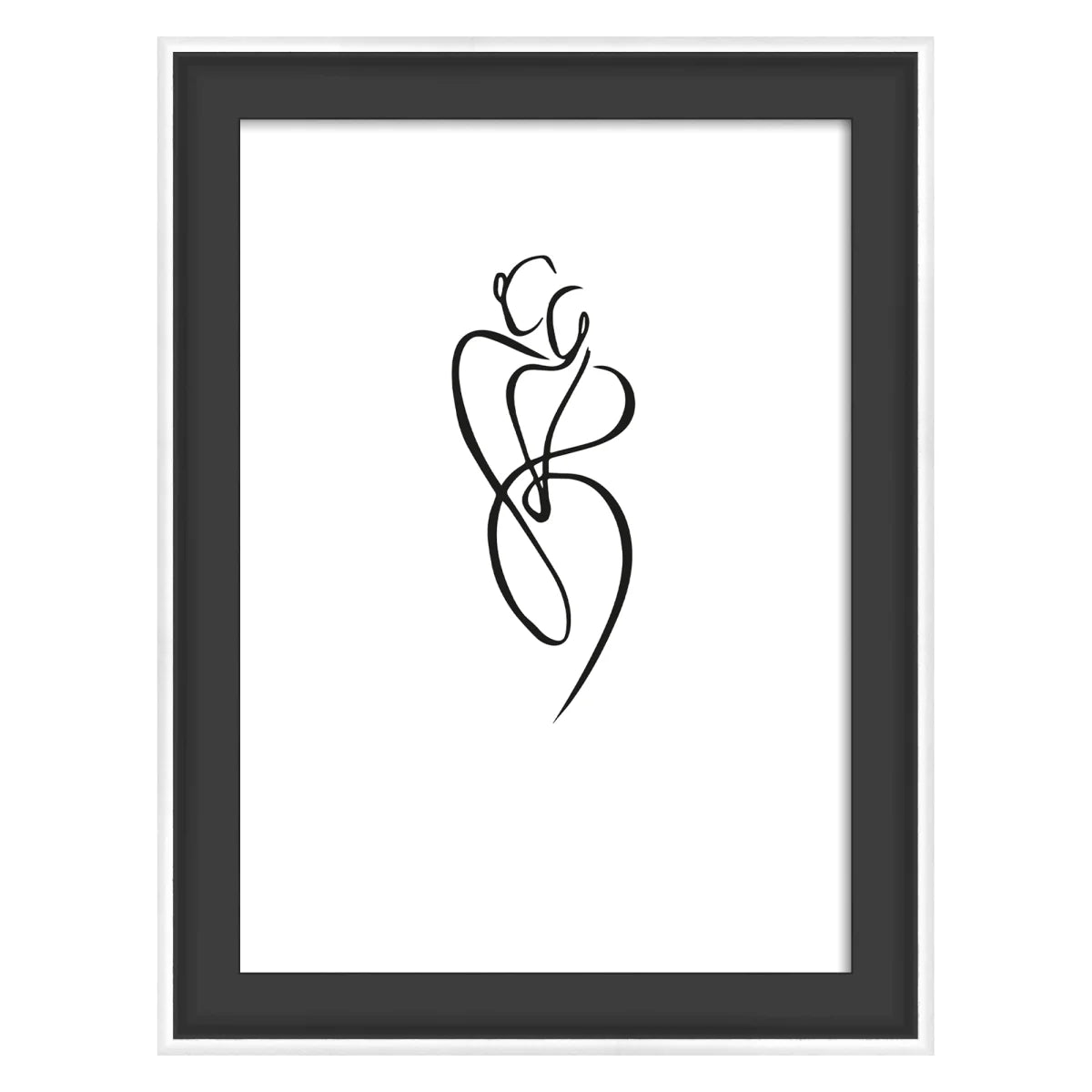 Silhouette fotolijst 10x15 zwart