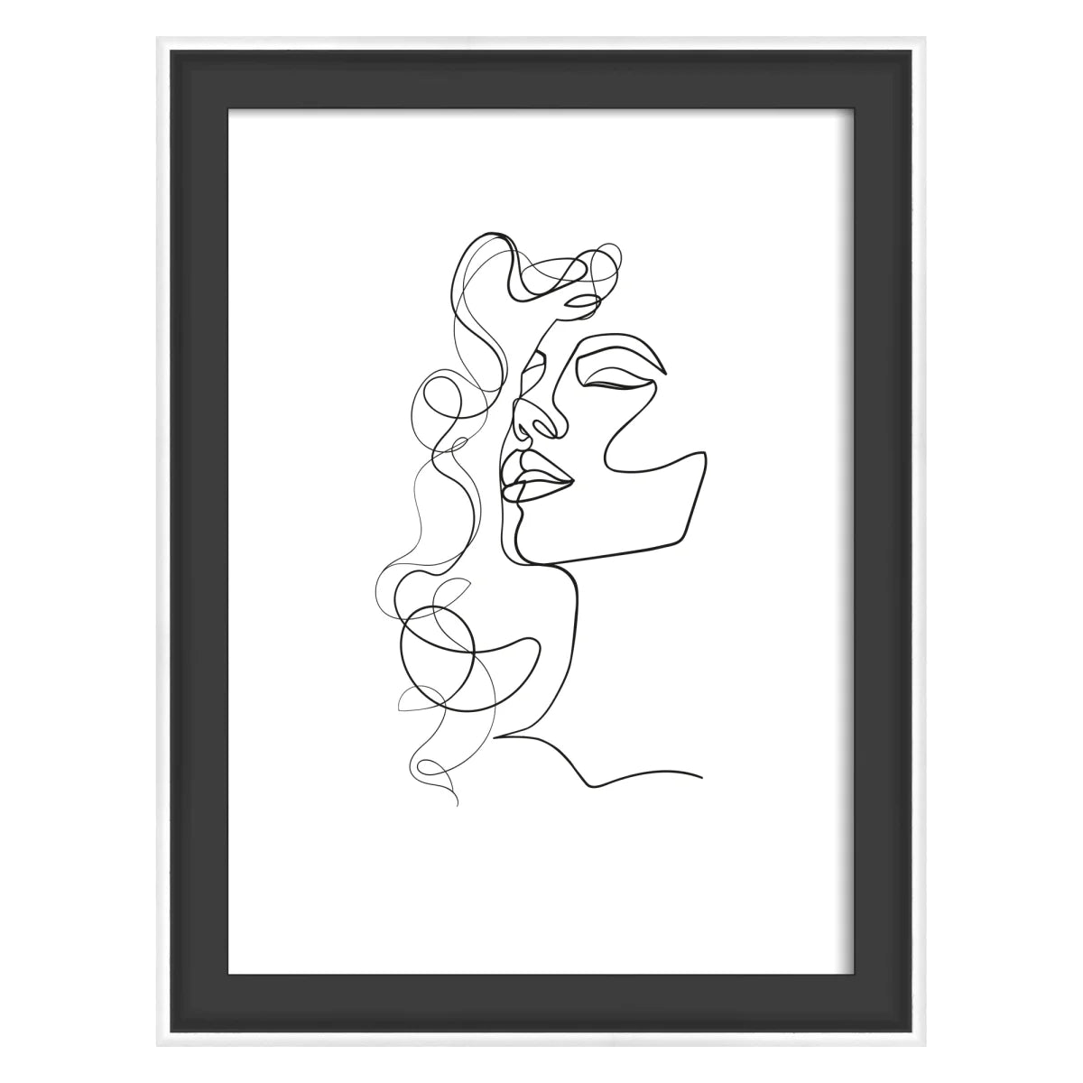 Silhouette fotolijst 13x18 zwart