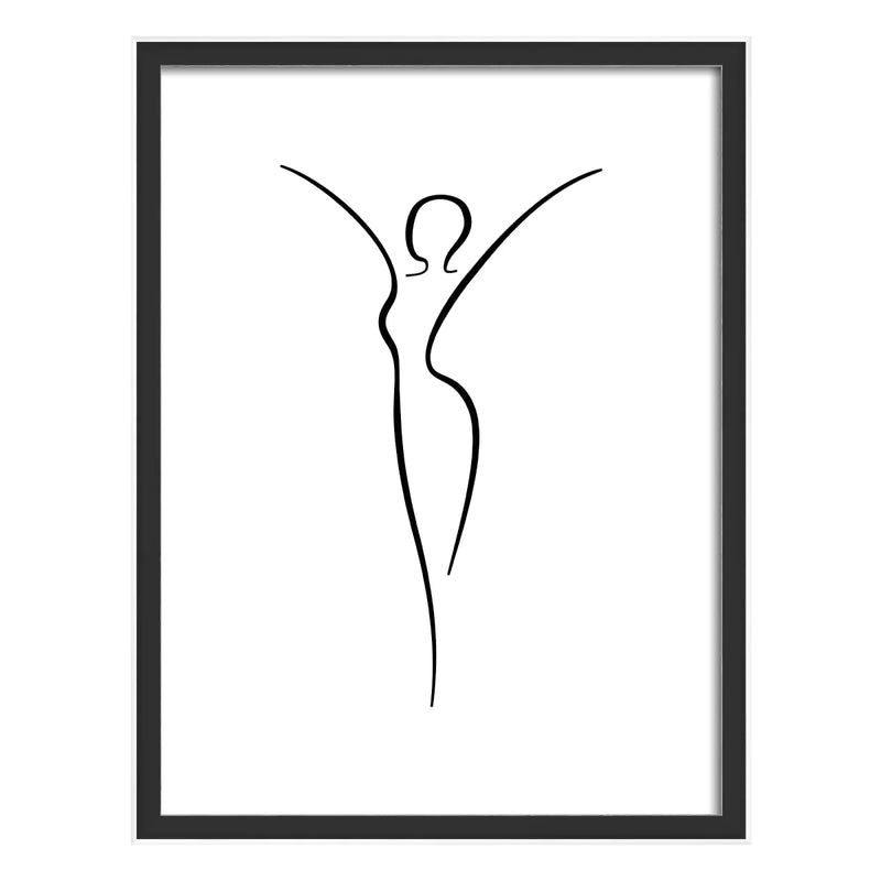 Silhouette fotolijst 30x40 zwart