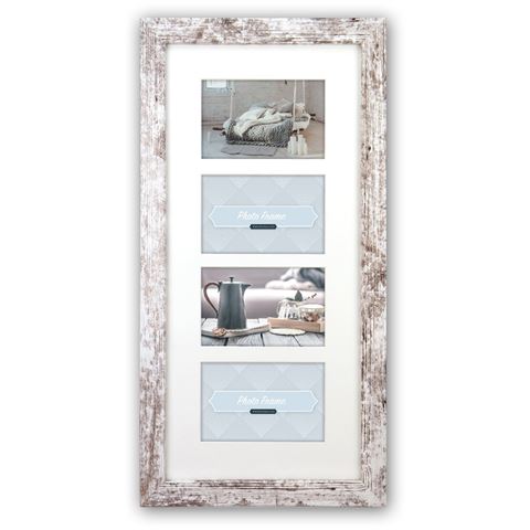Zep Fotolijst V24106 Nelson 6 4Q White Wash voor 4 Foto s