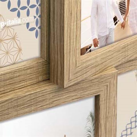 Zep Fotolijst ZD49B Bormio Brown  voor 4 Foto s